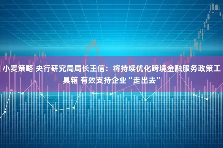 小麦策略 央行研究局局长王信：将持续优化跨境金融服务政策工具箱 有效支持企业“走出去”