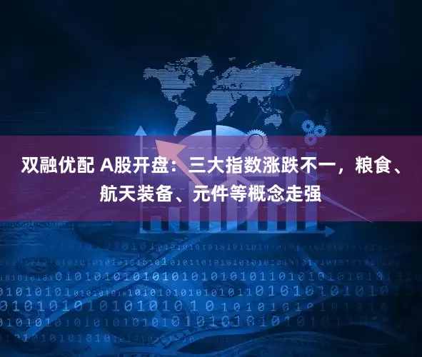 双融优配 A股开盘：三大指数涨跌不一，粮食、航天装备、元件等概念走强
